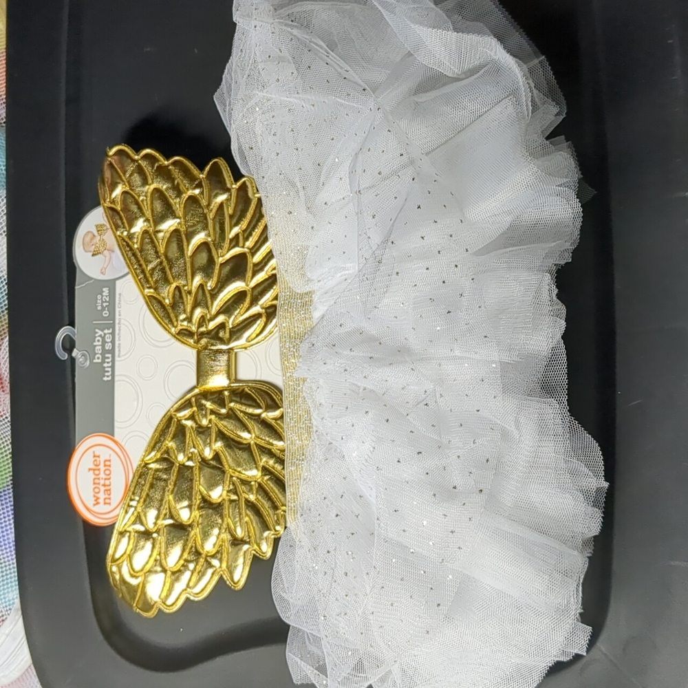 Baby angel tutu set 0-12 months